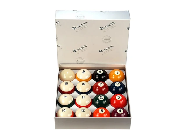 Aramith Pure Phenolic Resin 16-Ball Regulation Pool Ball Set (2-1/4")
