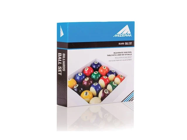 Mizerak P1672 Deluxe 16-Ball Regulation Size Pool Ball Set (2-1/4")